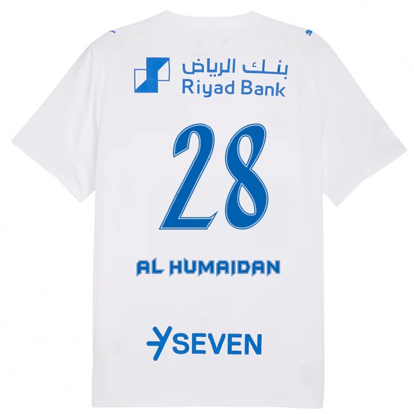 Danxen Kinder Fay Al-Humaidan #28 Weiß Blau Auswärtstrikot Trikot 2025/26 T-Shirt Schweiz