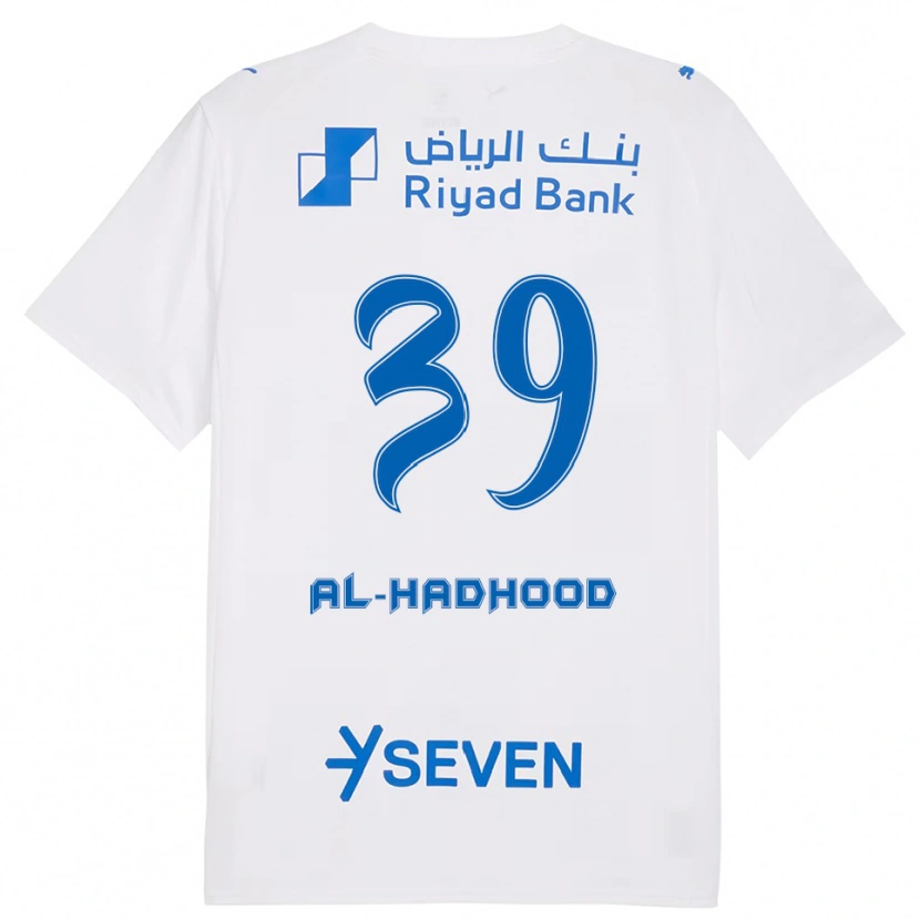 Danxen Kinder Abdulaziz Al-Hadhood #39 Weiß Blau Auswärtstrikot Trikot 2025/26 T-Shirt Schweiz