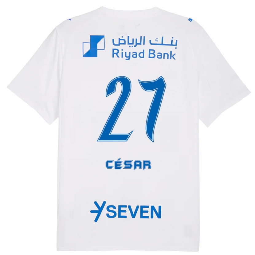 Danxen Kinder Kaio César #27 Weiß Blau Auswärtstrikot Trikot 2025/26 T-Shirt Schweiz