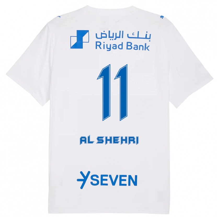 Danxen Kinder Saleh Al-Shehri #11 Weiß Blau Auswärtstrikot Trikot 2025/26 T-Shirt Schweiz