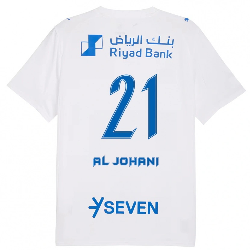 Danxen Kinder Joury Al-Johani #21 Weiß Blau Auswärtstrikot Trikot 2025/26 T-Shirt Schweiz