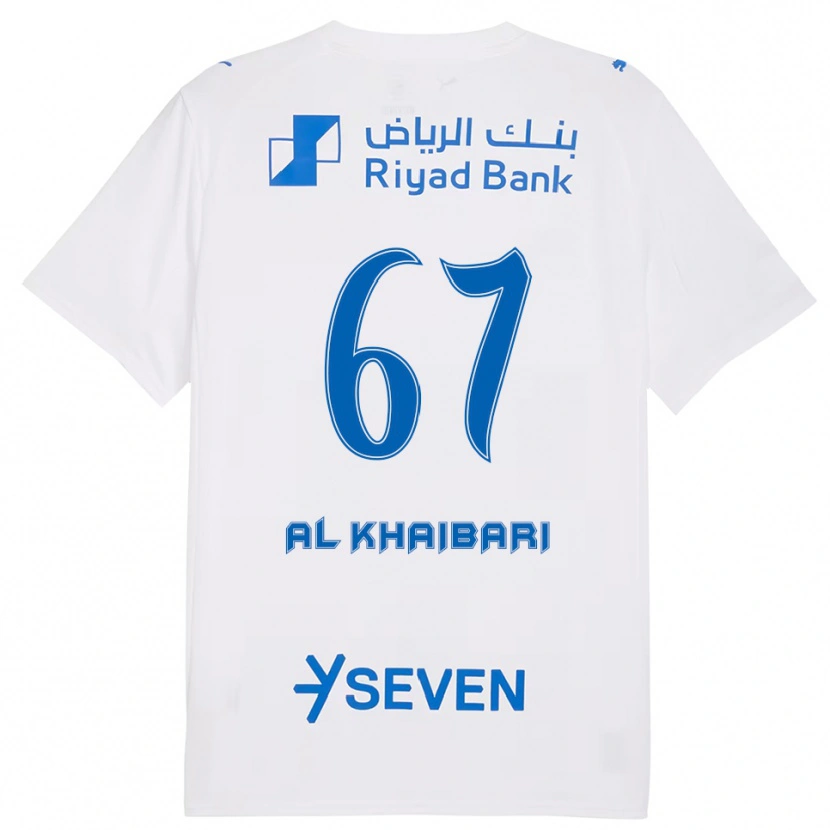 Danxen Kinder Mohammed Al-Khaibari #67 Weiß Blau Auswärtstrikot Trikot 2025/26 T-Shirt Schweiz