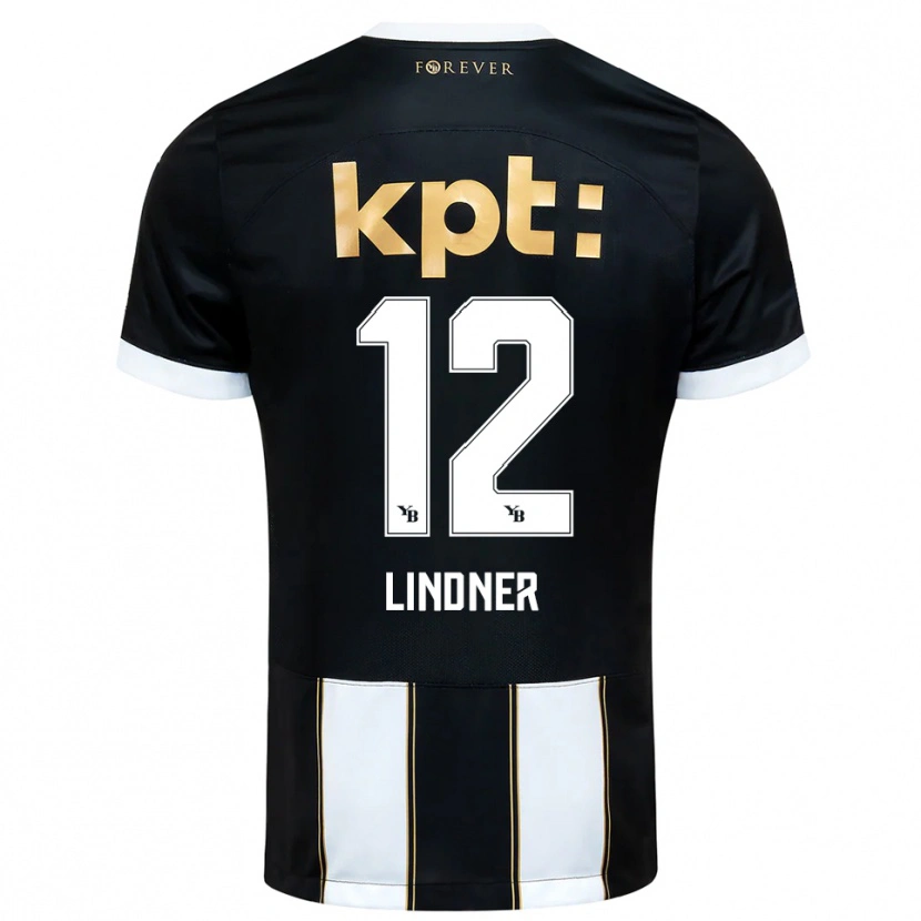 Danxen Kinder Heinz Lindner #12 Schwarz Weiß Auswärtstrikot Trikot 2025/26 T-Shirt Schweiz