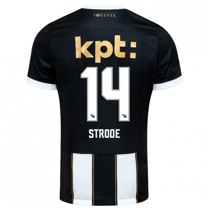 Danxen Kinder Courtney Strode #14 Schwarz Weiß Auswärtstrikot Trikot 2025/26 T-Shirt Schweiz