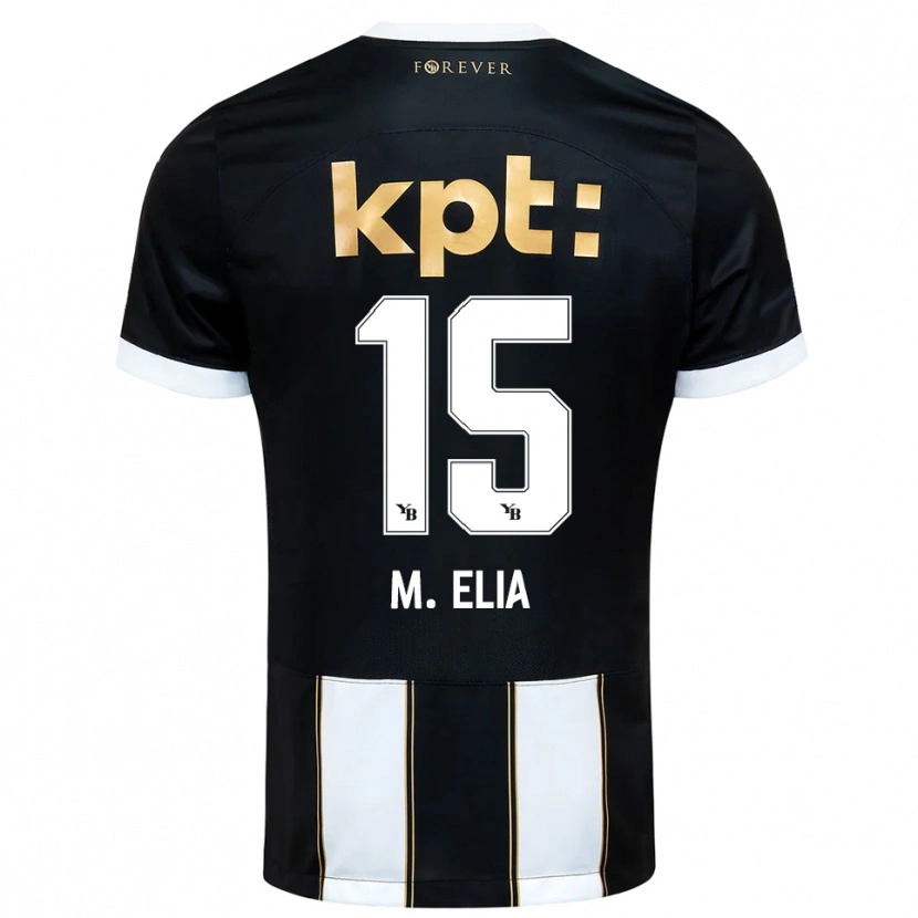 Danxen Kinder Meschack Elia #15 Schwarz Weiß Auswärtstrikot Trikot 2025/26 T-Shirt Schweiz