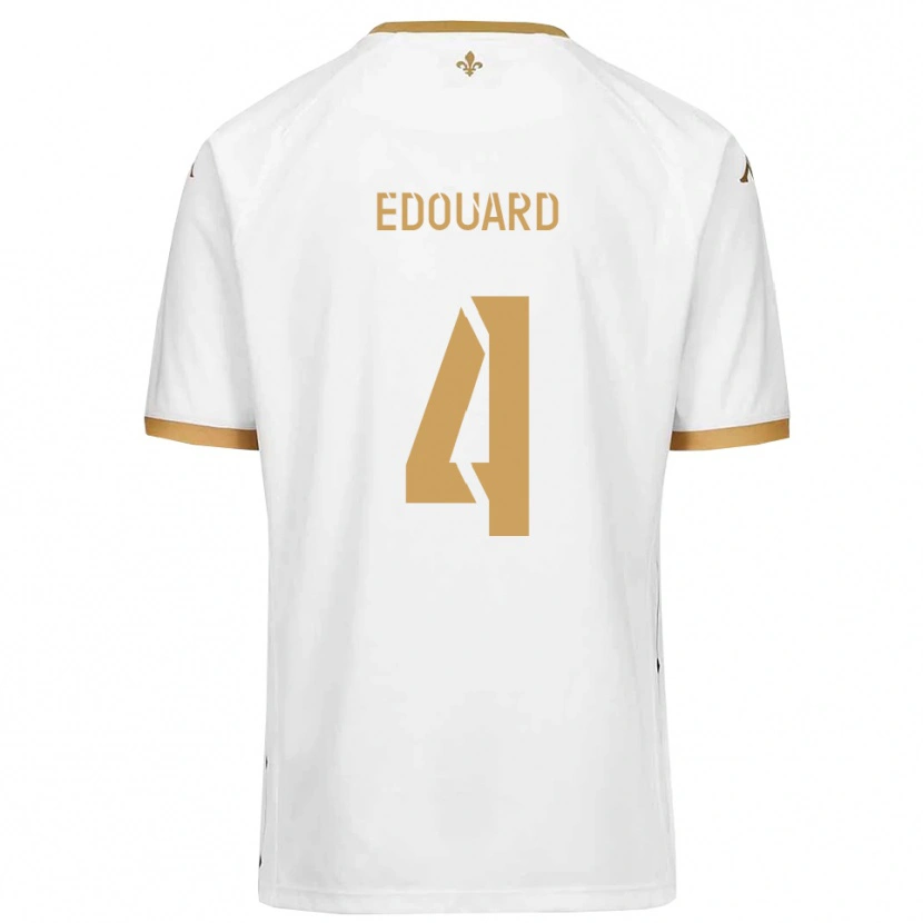 Danxen Kinder Paul Edouard #4 Weiß Gold Auswärtstrikot Trikot 2025/26 T-Shirt Schweiz