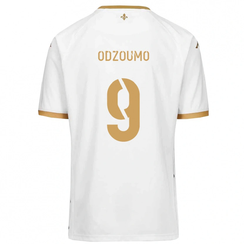 Danxen Kinder Cédric Odzoumo #9 Weiß Gold Auswärtstrikot Trikot 2025/26 T-Shirt Schweiz