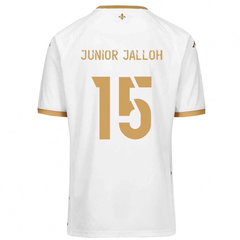 Danxen Kinder Abubakar Junior Jalloh #15 Weiß Gold Auswärtstrikot Trikot 2025/26 T-Shirt Schweiz