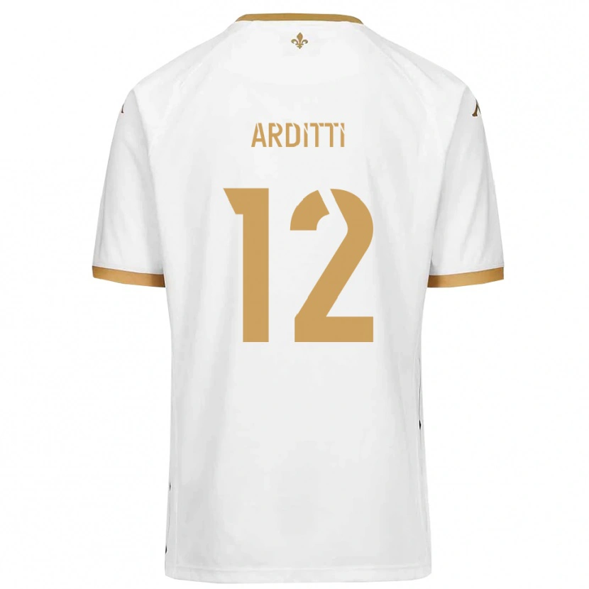 Danxen Kinder Nathan Arditti #12 Weiß Gold Auswärtstrikot Trikot 2025/26 T-Shirt Schweiz