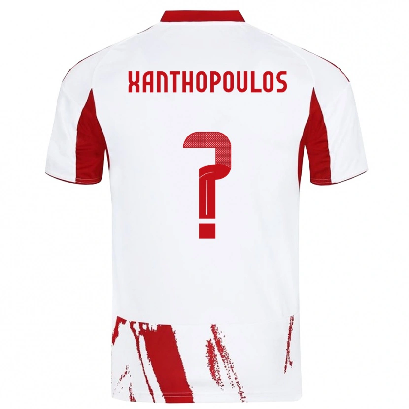Danxen Kinder Giannis Xanthopoulos #0 Weiß Rot Auswärtstrikot Trikot 2025/26 T-Shirt Schweiz