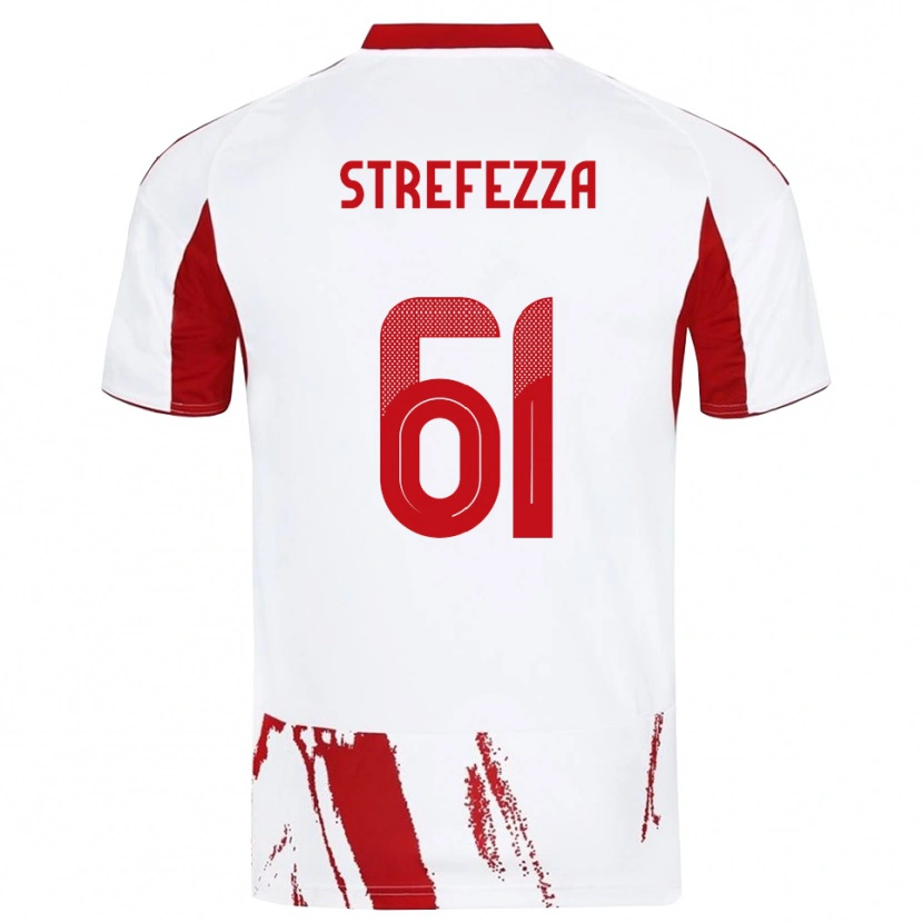 Danxen Kinder Gabriel Strefezza #61 Weiß Rot Auswärtstrikot Trikot 2025/26 T-Shirt Schweiz