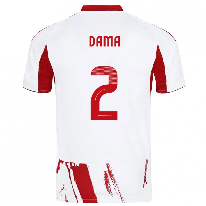 Danxen Kinder Antonis Dama #2 Weiß Rot Auswärtstrikot Trikot 2025/26 T-Shirt Schweiz
