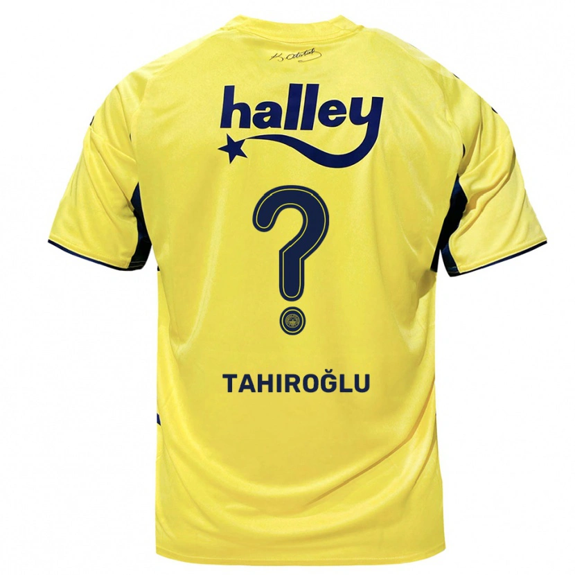 Danxen Kinder Hasip Tahiroğlu #0 Gelb Marineblau Auswärtstrikot Trikot 2025/26 T-Shirt Schweiz