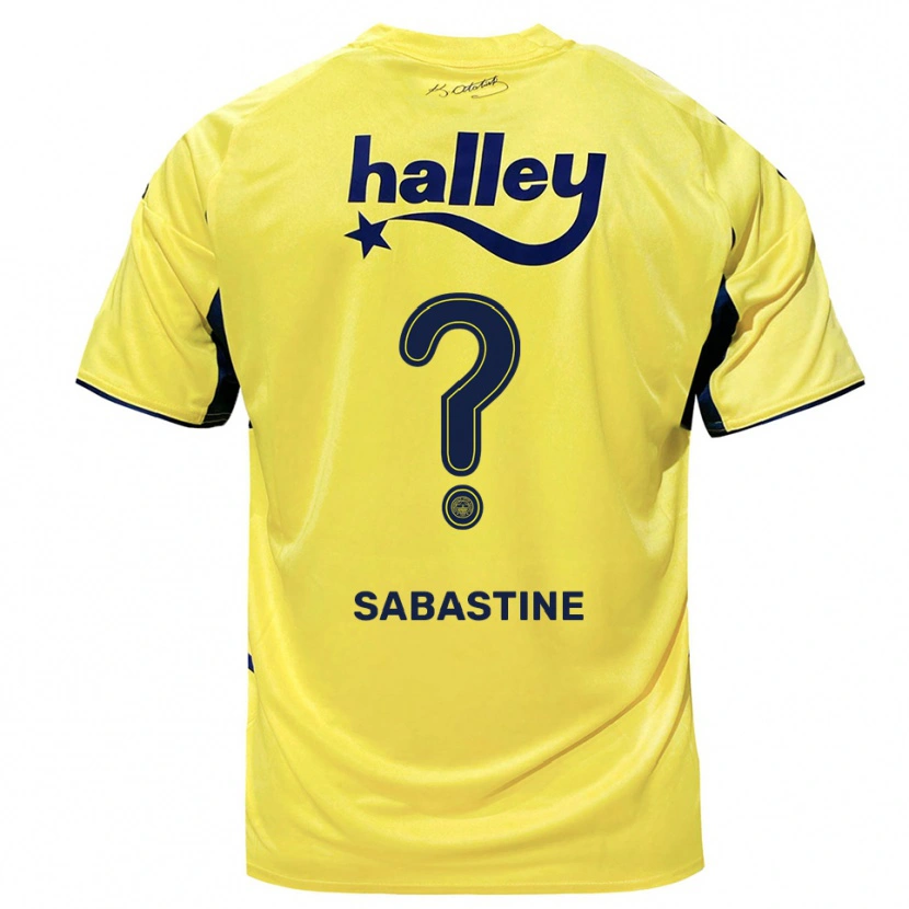 Danxen Kinder Flourish Sabastine #0 Gelb Marineblau Auswärtstrikot Trikot 2025/26 T-Shirt Schweiz
