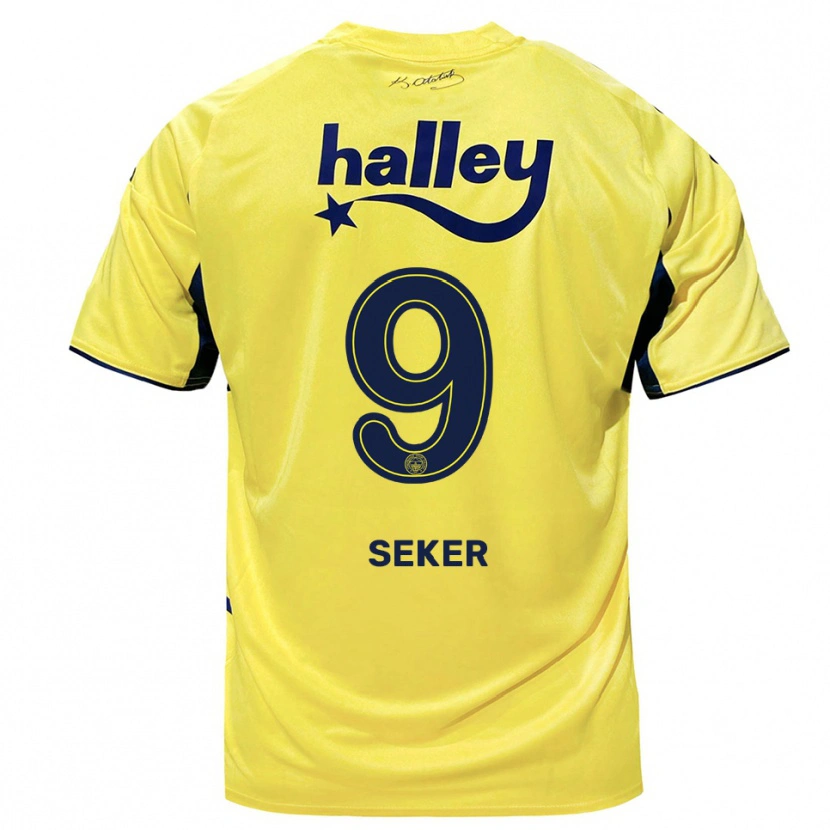 Danxen Kinder Busem Şeker #9 Gelb Marineblau Auswärtstrikot Trikot 2025/26 T-Shirt Schweiz