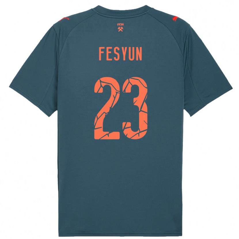 Danxen Kinder Kiril Fesyun #23 Marineblau Rot Auswärtstrikot Trikot 2025/26 T-Shirt Schweiz