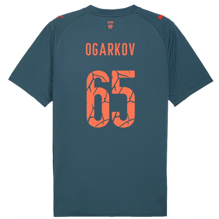 Danxen Kinder Mykola Ogarkov #65 Marineblau Rot Auswärtstrikot Trikot 2025/26 T-Shirt Schweiz