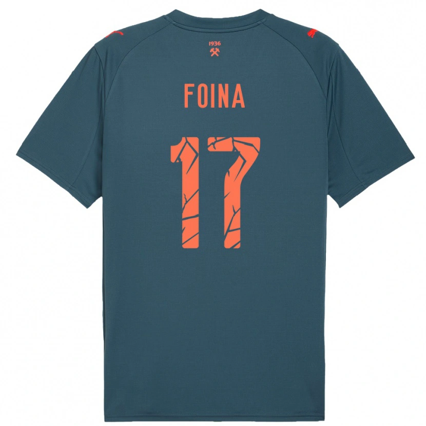 Danxen Kinder Arseniy Foina #17 Marineblau Rot Auswärtstrikot Trikot 2025/26 T-Shirt Schweiz