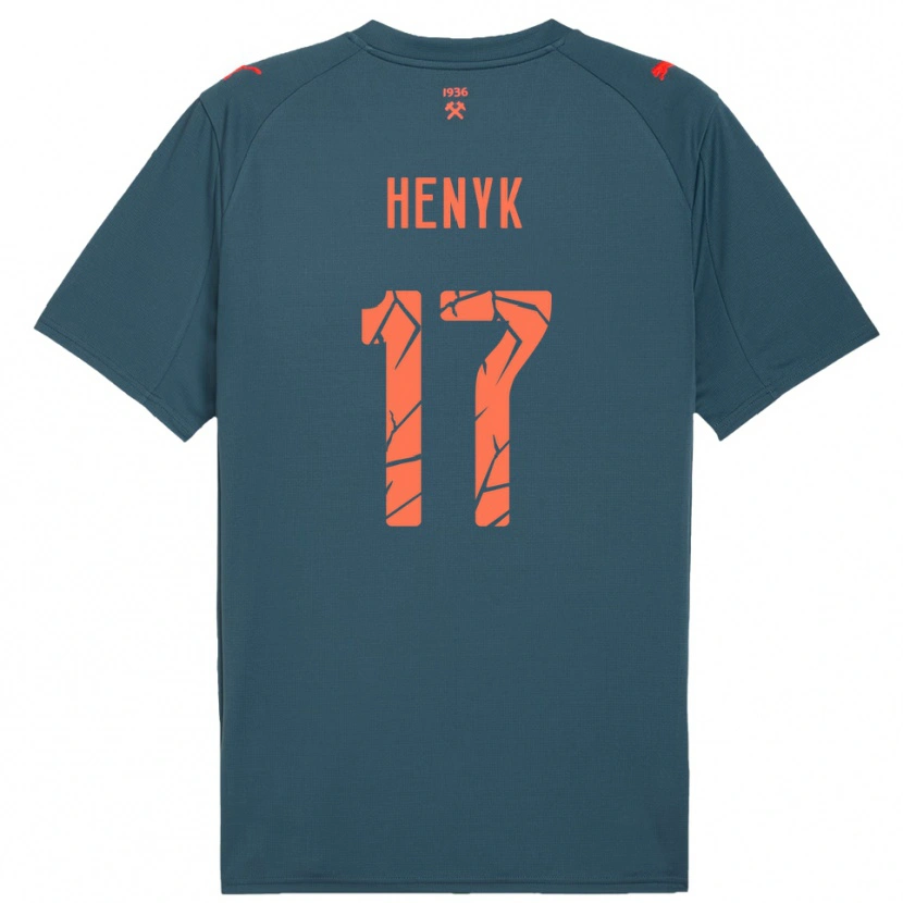Danxen Kinder Oksana Henyk #17 Marineblau Rot Auswärtstrikot Trikot 2025/26 T-Shirt Schweiz