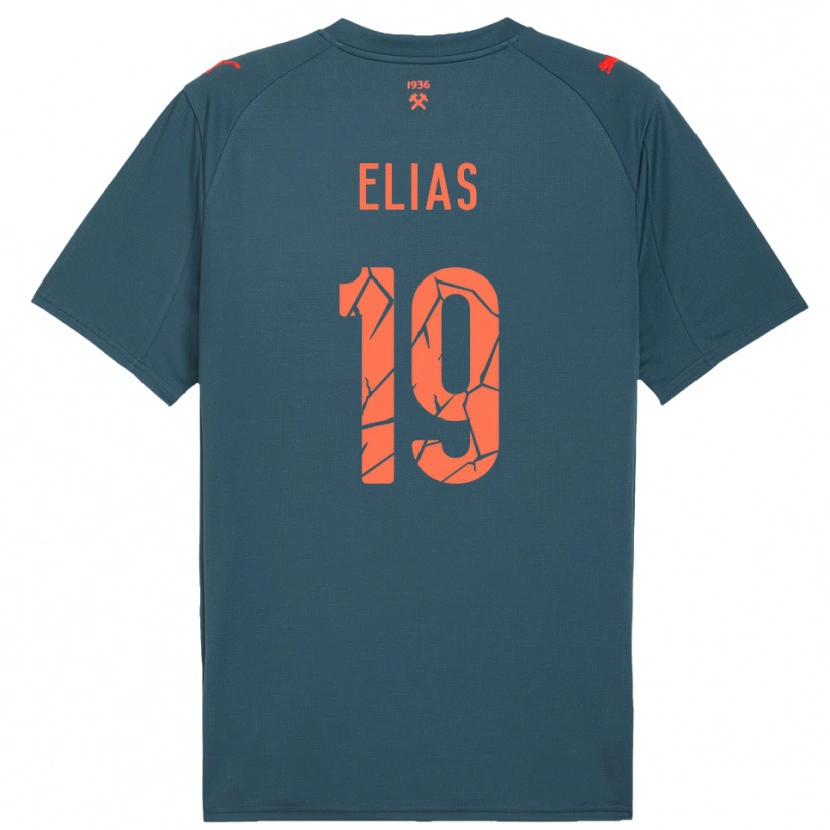 Danxen Kinder Kauã Elias #19 Marineblau Rot Auswärtstrikot Trikot 2025/26 T-Shirt Schweiz
