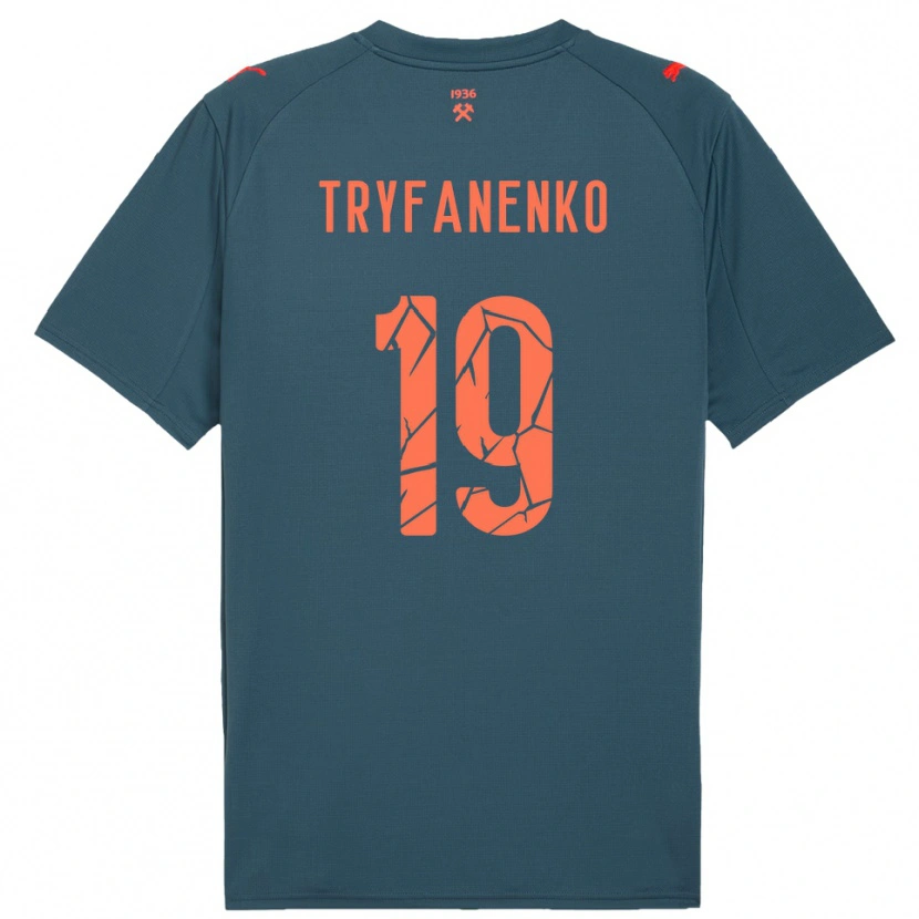 Danxen Kinder Bogdan Tryfanenko #19 Marineblau Rot Auswärtstrikot Trikot 2025/26 T-Shirt Schweiz