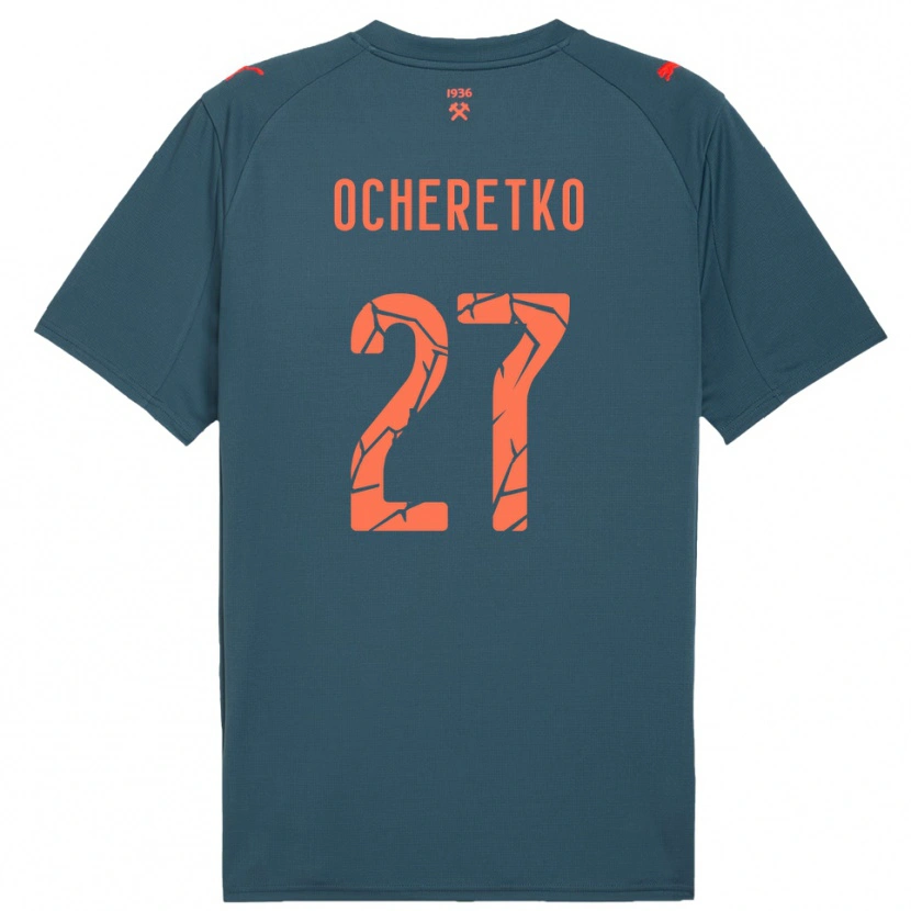 Danxen Kinder Oleg Ocheretko #27 Marineblau Rot Auswärtstrikot Trikot 2025/26 T-Shirt Schweiz