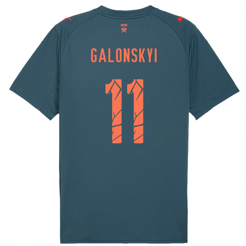 Danxen Kinder Valentyn Galonskyi #11 Marineblau Rot Auswärtstrikot Trikot 2025/26 T-Shirt Schweiz