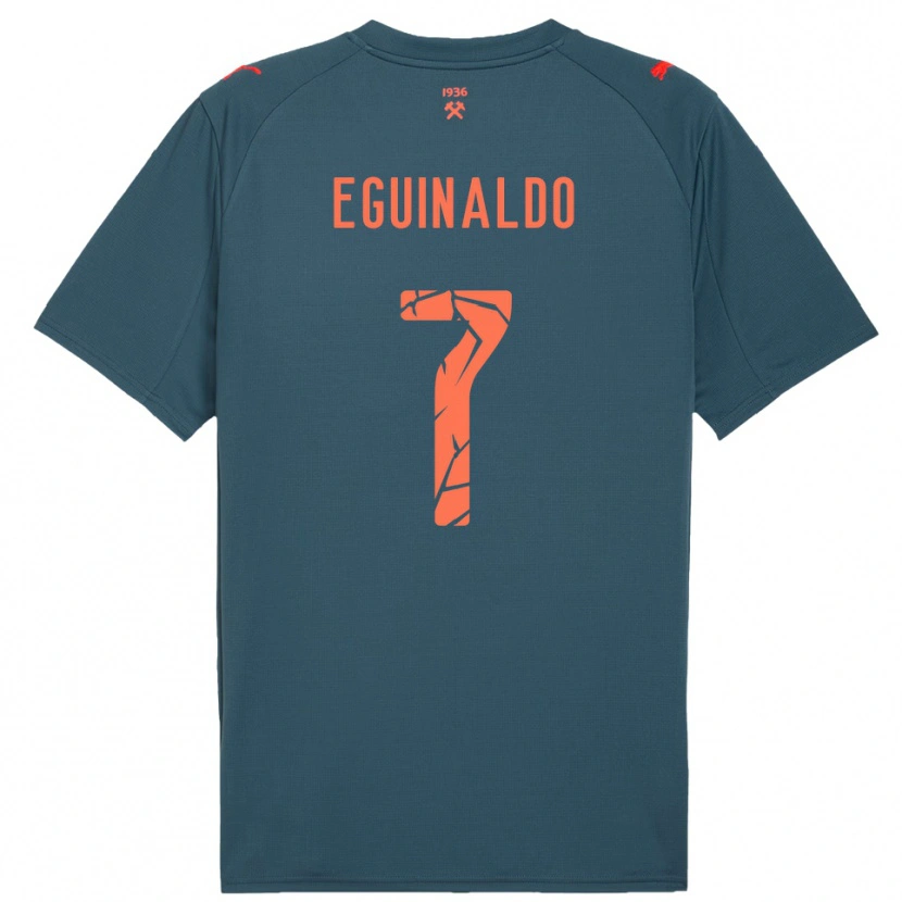 Danxen Kinder Eguinaldo #7 Marineblau Rot Auswärtstrikot Trikot 2025/26 T-Shirt Schweiz