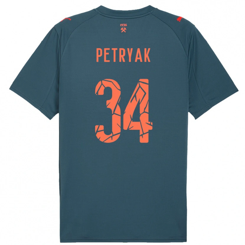 Danxen Kinder Ivan Petryak #34 Marineblau Rot Auswärtstrikot Trikot 2025/26 T-Shirt Schweiz