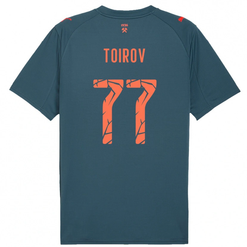 Danxen Kinder Khusrav Toirov #77 Marineblau Rot Auswärtstrikot Trikot 2025/26 T-Shirt Schweiz