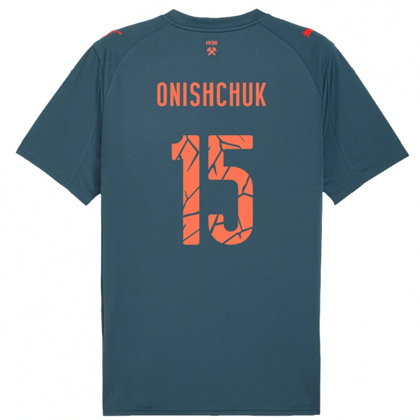 Danxen Kinder Yegor Onishchuk #15 Marineblau Rot Auswärtstrikot Trikot 2025/26 T-Shirt Schweiz
