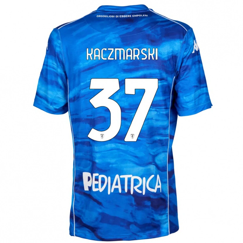 Danxen Herren Iwo Kaczmarski #37 Blau Weiß Heimtrikot Trikot 2025/26 T-Shirt Schweiz