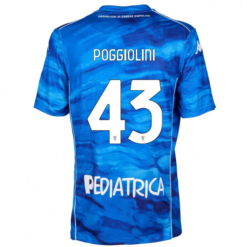 Danxen Herren Duccio Poggiolini #43 Blau Weiß Heimtrikot Trikot 2025/26 T-Shirt Schweiz