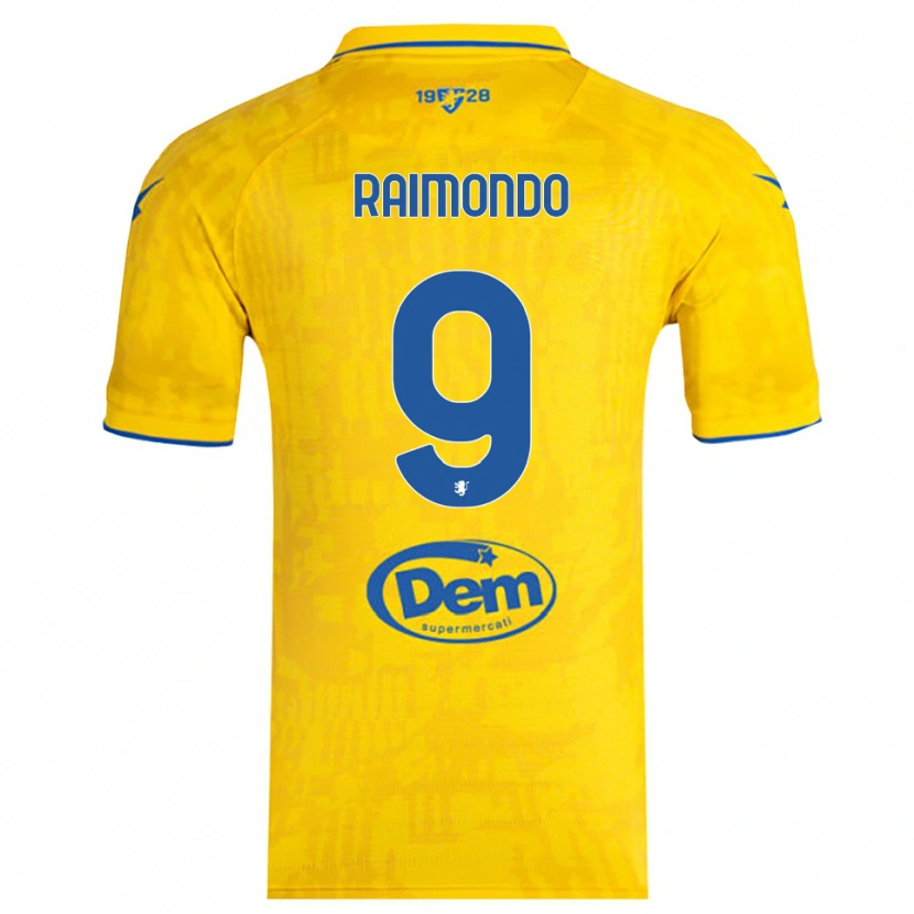 Danxen Herren Antonio Raimondo #9 Gelb Blau Heimtrikot Trikot 2025/26 T-Shirt Schweiz