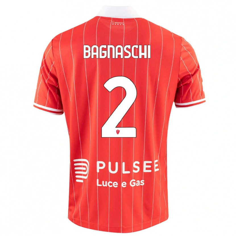 Danxen Herren Alessandro Bagnaschi #2 Rot Weiß Heimtrikot Trikot 2025/26 T-Shirt Schweiz