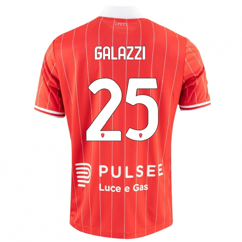 Danxen Herren Nicolas Galazzi #25 Rot Weiß Heimtrikot Trikot 2025/26 T-Shirt Schweiz