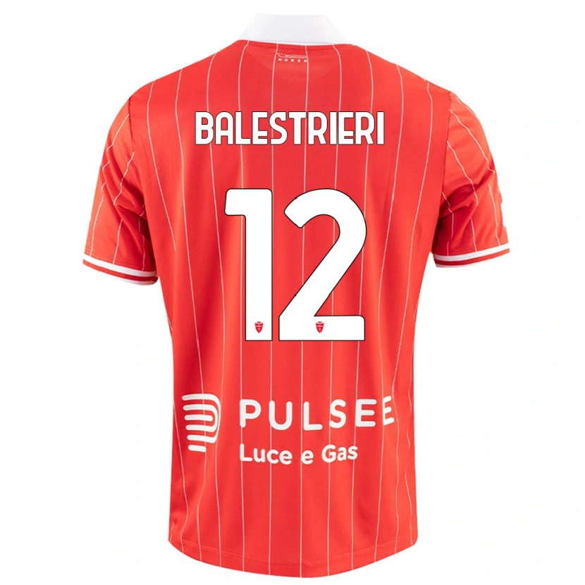 Danxen Herren Alessandro Balestrieri #12 Rot Weiß Heimtrikot Trikot 2025/26 T-Shirt Schweiz