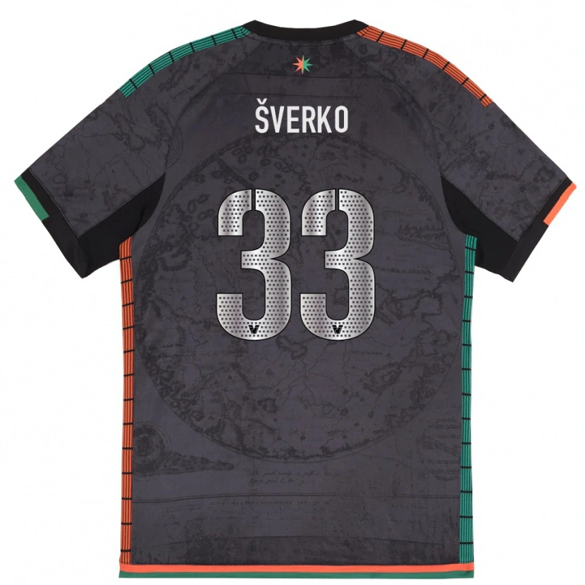 Danxen Herren Marin Šverko #33 Dunkelgrau Heimtrikot Trikot 2025/26 T-Shirt Schweiz