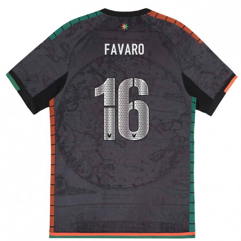 Danxen Herren Federico Favaro #16 Dunkelgrau Heimtrikot Trikot 2025/26 T-Shirt Schweiz