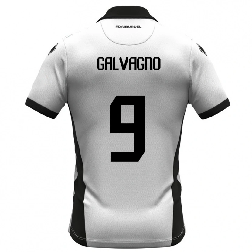 Danxen Herren Filippo Galvagno #9 Weiß Schwarz Orange Heimtrikot Trikot 2025/26 T-Shirt Schweiz