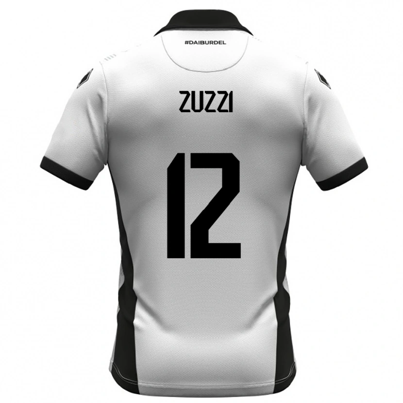 Danxen Herren Riccardo Zuzzi #12 Weiß Schwarz Orange Heimtrikot Trikot 2025/26 T-Shirt Schweiz