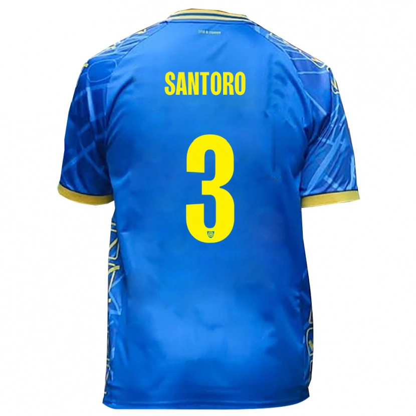 Danxen Herren Albert Santoro #3 Himmelblau Gelb Heimtrikot Trikot 2025/26 T-Shirt Schweiz