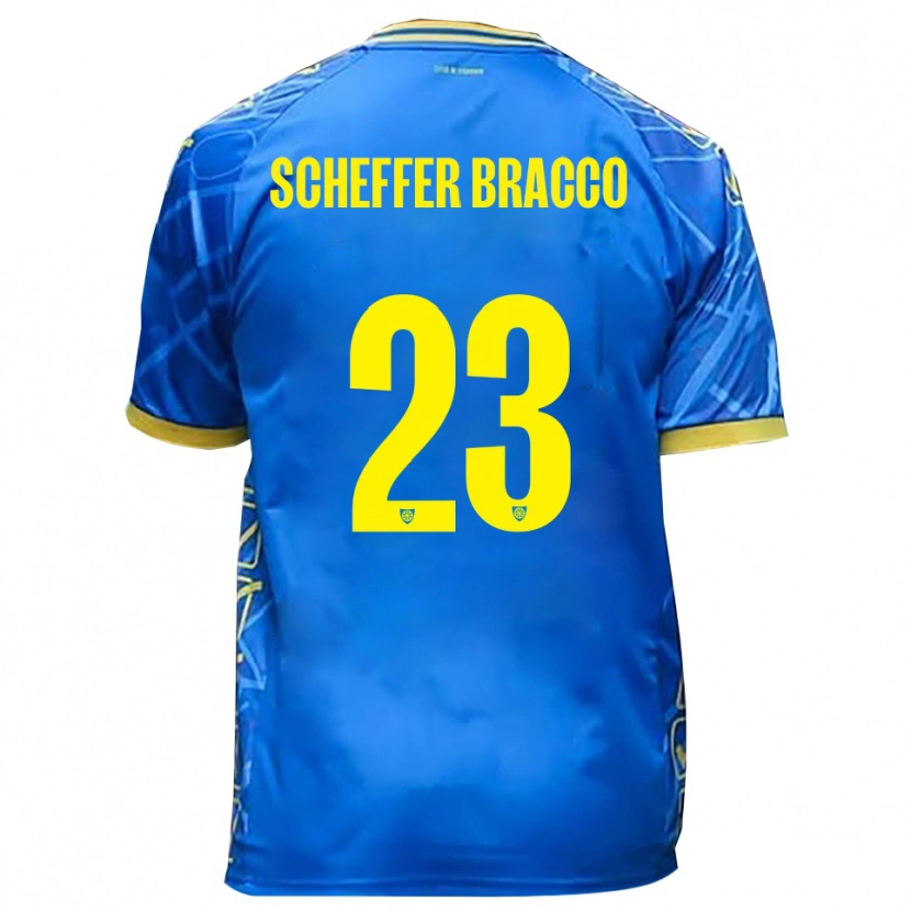 Danxen Herren Mateo Scheffer Bracco #23 Himmelblau Gelb Heimtrikot Trikot 2025/26 T-Shirt Schweiz
