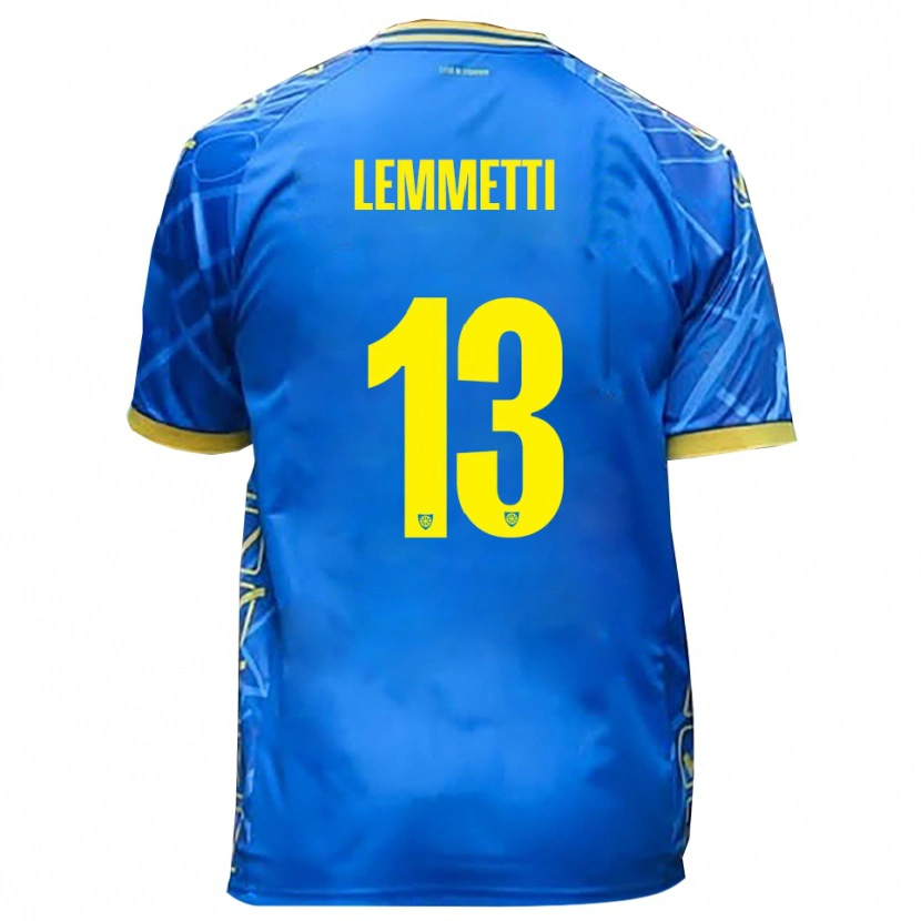 Danxen Herren Tommaso Lemmetti #13 Himmelblau Gelb Heimtrikot Trikot 2025/26 T-Shirt Schweiz