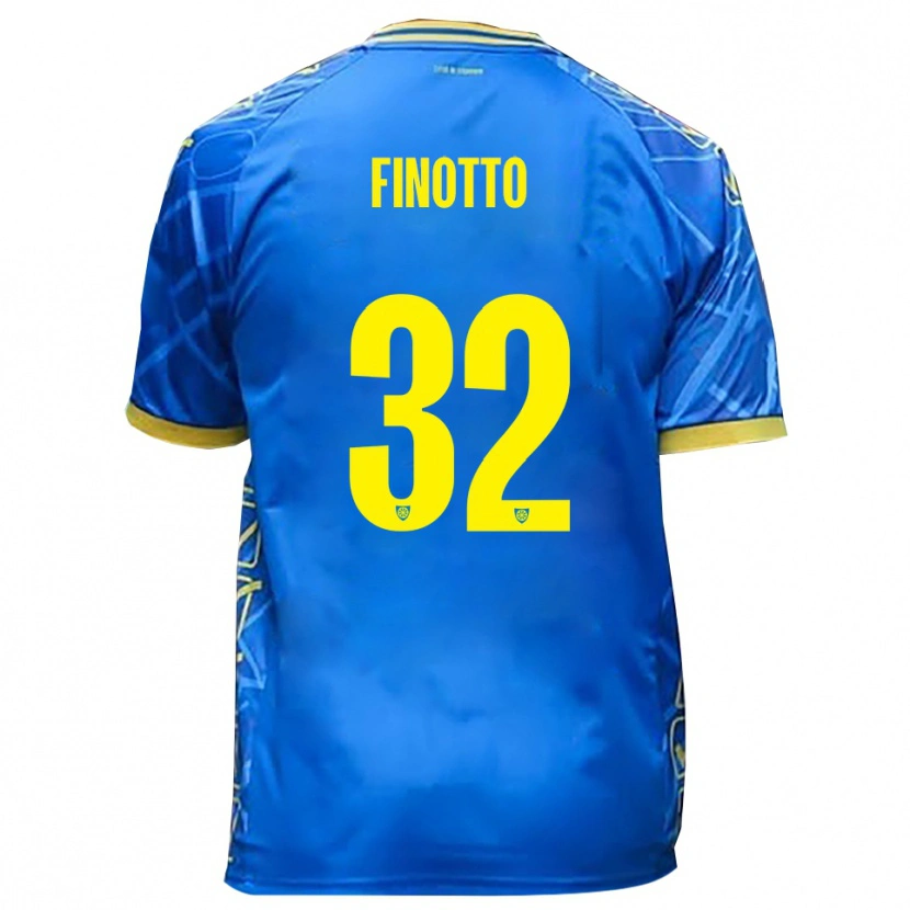 Danxen Herren Mattia Finotto #32 Himmelblau Gelb Heimtrikot Trikot 2025/26 T-Shirt Schweiz