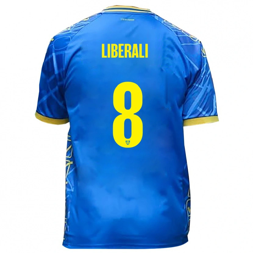 Danxen Herren Samuele Liberali #8 Himmelblau Gelb Heimtrikot Trikot 2025/26 T-Shirt Schweiz