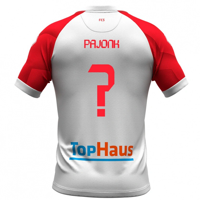 Danxen Herren Max Pajonk #0 Weiß Rot Heimtrikot Trikot 2025/26 T-Shirt Schweiz