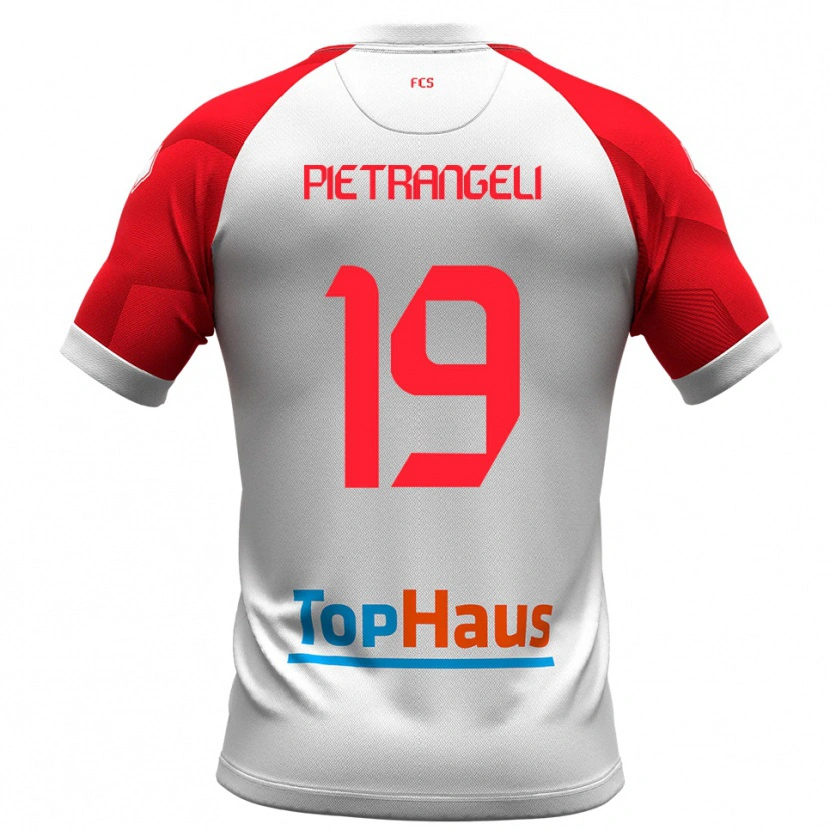 Danxen Herren Nicola Pietrangeli #19 Weiß Rot Heimtrikot Trikot 2025/26 T-Shirt Schweiz