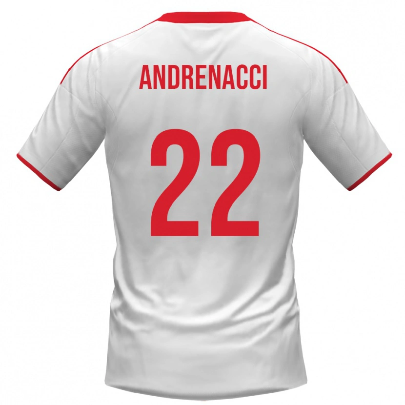 Danxen Herren Lorenzo Andrenacci #22 Weiß Rot Heimtrikot Trikot 2025/26 T-Shirt Schweiz