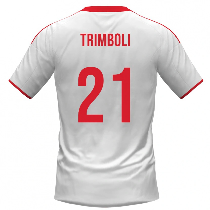 Danxen Herren Simone Trimboli #21 Weiß Rot Heimtrikot Trikot 2025/26 T-Shirt Schweiz